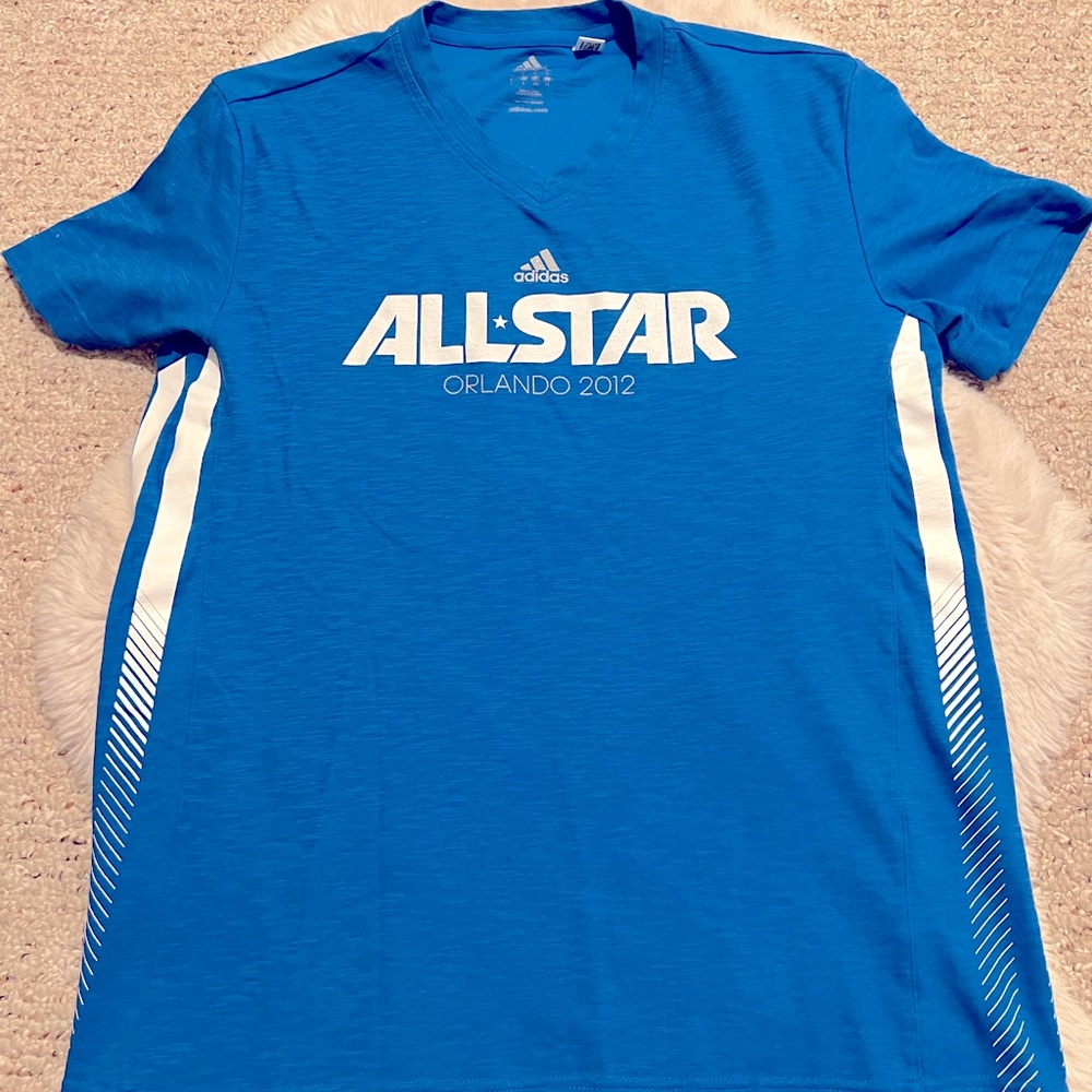 Blue Adidas 2012 Orlando All Star Basketball Dwight Howard T-shirt